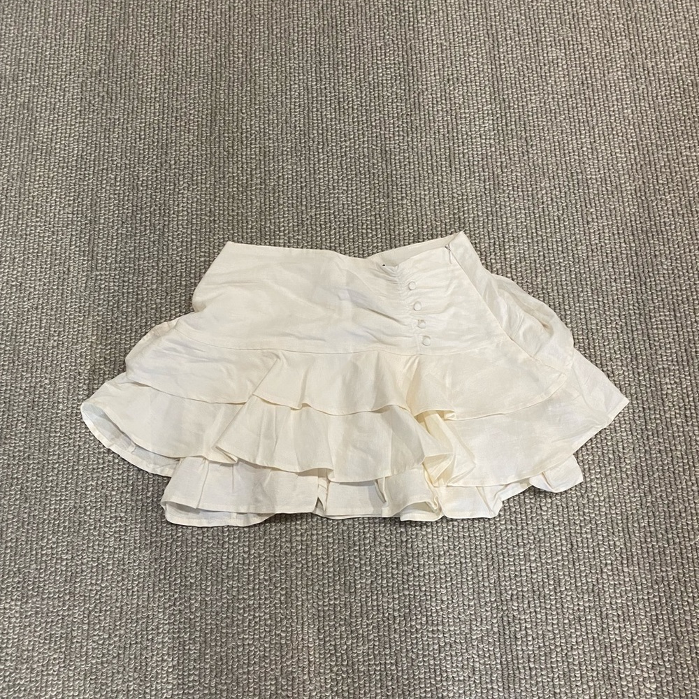 Forever 21 white mini skirt